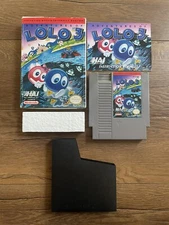 Adventures of Lolo 3 NES Nintendo Complete In Box CIB Authentic
