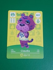 CLAUDIA ANIMAL CROSSING AMIIBO SERIES 3 CARD #287 TRACKED AU POST geniuine
