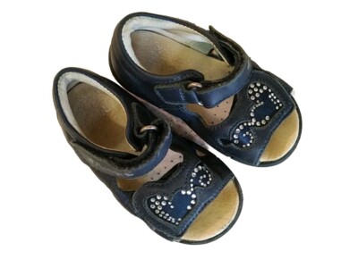 Primigi Girls Blue Leather Sandals Breathable Insoles EU21