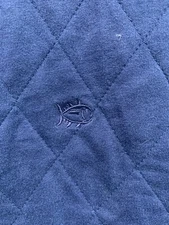 Southern Pride Sweater Mens Blue Large Quarter Zip Quilted Long Sleeve Outdoor