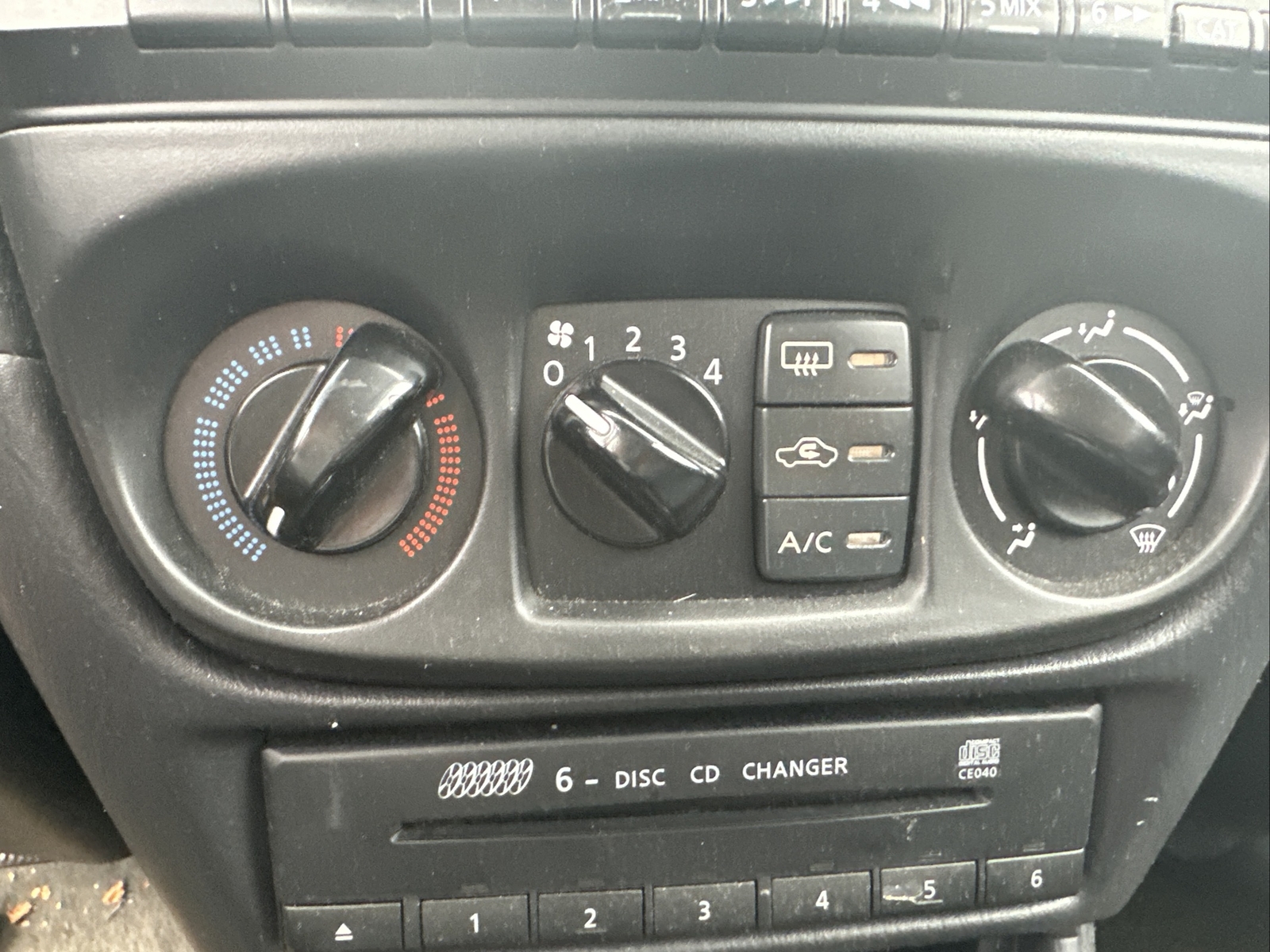 2000-2006 Nissan Sentra Heater AC Temp Climate Control Switch Panel HVAC