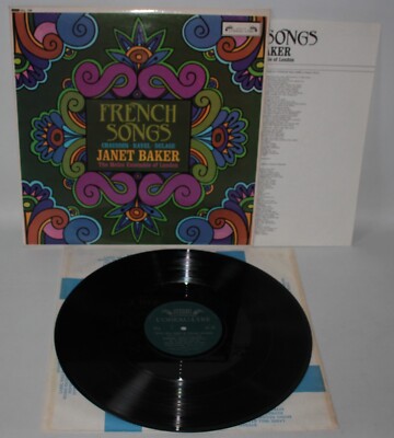 French Songs - Chausson / Ravel - 1967 Vinyl LP - L'Oiseau-Lyre SOL 298 - EX