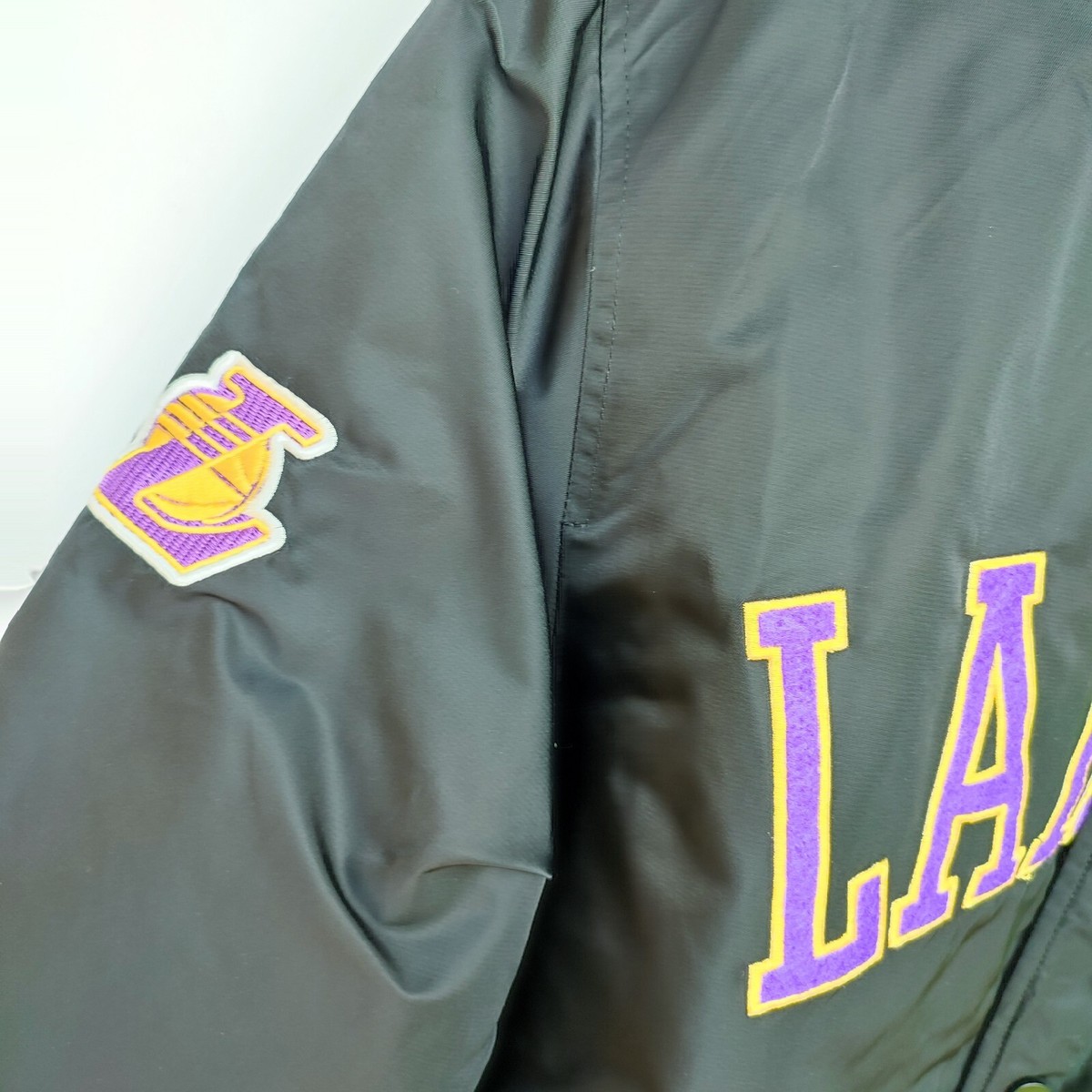 Lakers NBA Basketball James 6 Bomber Primark Jacket | Men's Large View 4