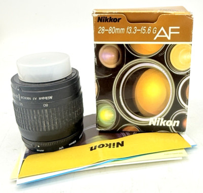 [NIKON] AF Zoom NIKKOR 28-80mm f/3.3-5.6 G Lens New with Manual in Original Box