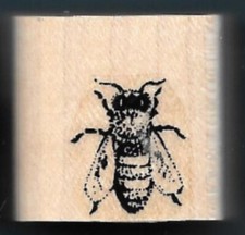HONEY BEE WINGS Bumblebee INSECT Nature Wildlife Stampin' Up wood RUBBER STAMP
