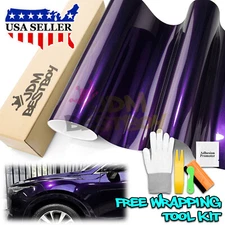 Premium Super Gloss Metallic Midnight Purple Vinyl Car Wrap Sticker Decal Sheet