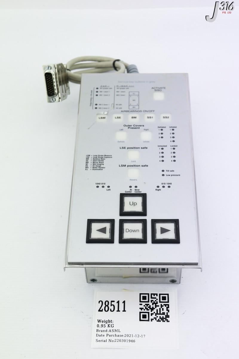 28511 ASML CONTROLLER PENDANT ASSY (PARTS) 4022 470 85272 | eBay
