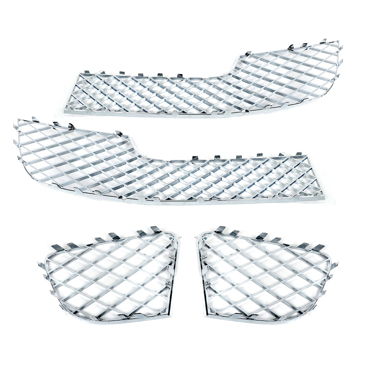Bentley Continental GT 2012-2015 Lower Bumper grilles 4 pcs Chrome