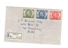 Australia 1945 Mitchell on Registered FDC,cds COBURG Vic