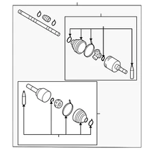Genuine Nissan Axle Assembly 39101-3HC0A