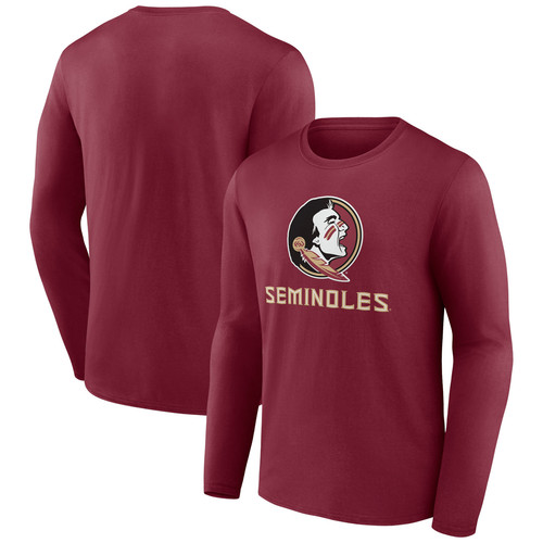 Men's Garnet Florida State Seminoles Lockup Team Long Sleeve T-Shirt