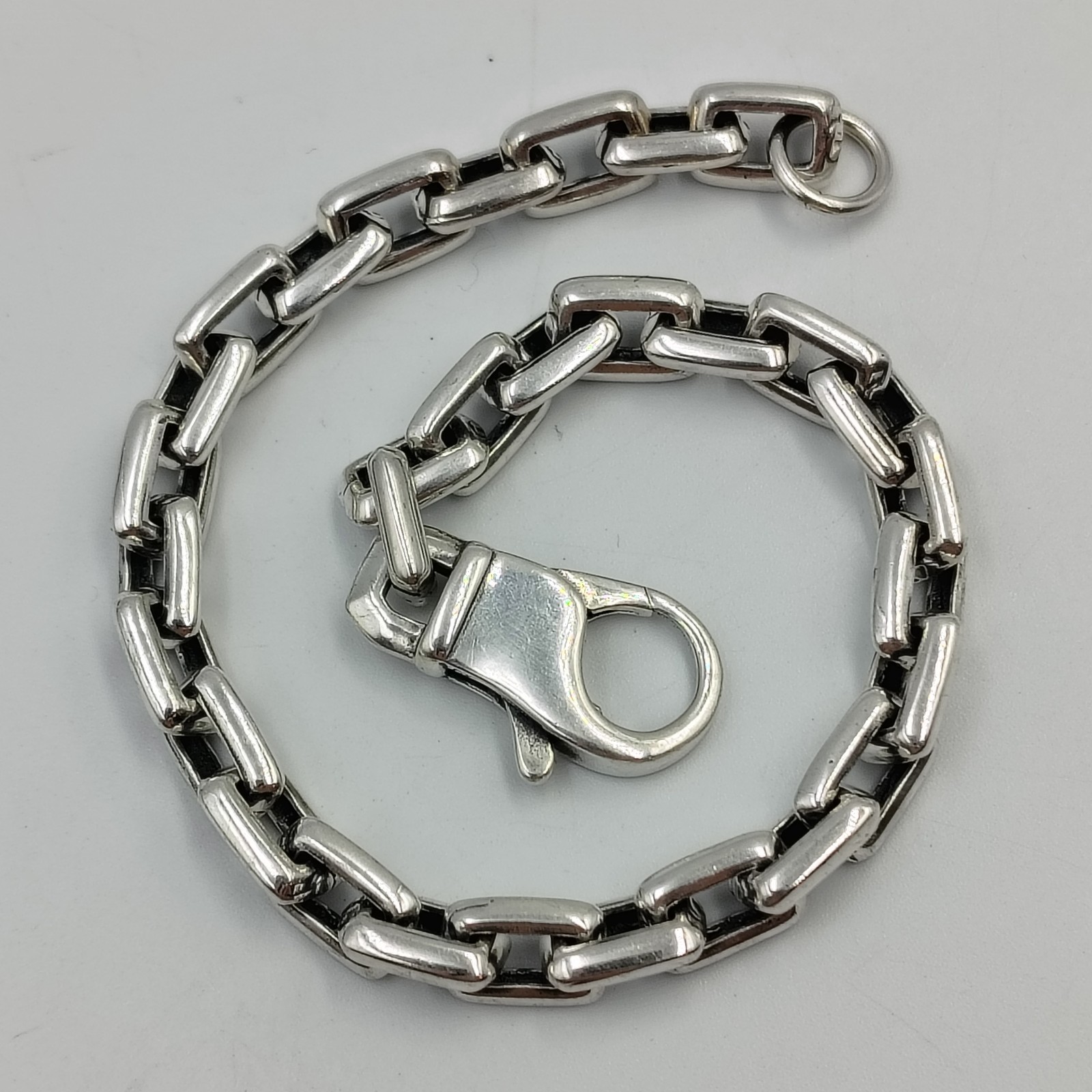 Sterling Silver 925 Streamline/Rectangular Chain … - image 3