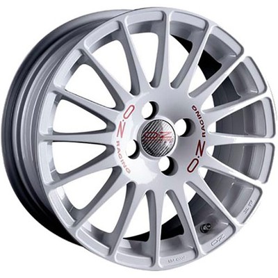 ALUFELGE OZ RACING SUPERTURISMO WRC FUR TOYOTA IQ 7X18 4X100 RACE WHITE RED LET