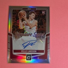 PANINI DONRUSS OPTIC SIGNATURE PRIZM PELLE LARSSON MIAMI SS-LLE RC AUTO