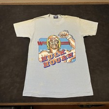Vintage Hulk Hogan WWF Graphic Shirt Wrestling 1985 80s Randy Savage Andre Giant