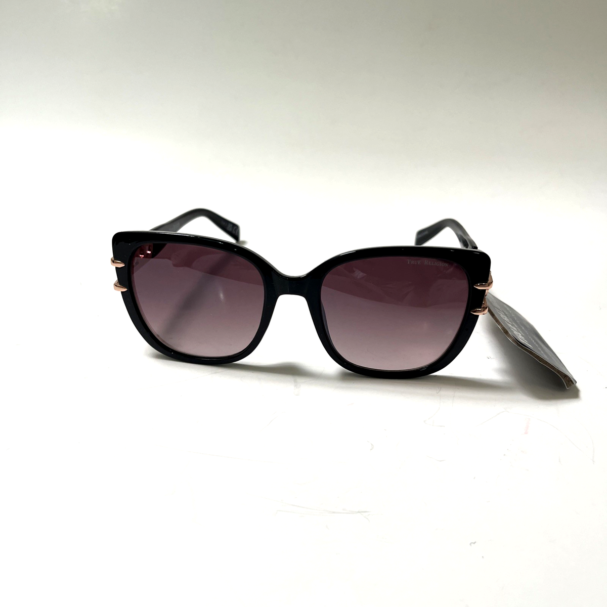 New Original TRUE RELIGION Cat Eye Sunglasses Tortoise Shell Acetate Rhinestones New Original TRUE RELIGION Cat Eye Sunglasses Beige Acetate  main image 2