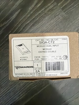 NEW EDWARDS EST SIGA-CT2 MODULE DUAL INPUT