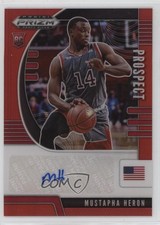 2020 Panini Prizm Draft Picks Prospect Red /199 Mustapha Heron #PA-MU Auto hg6
