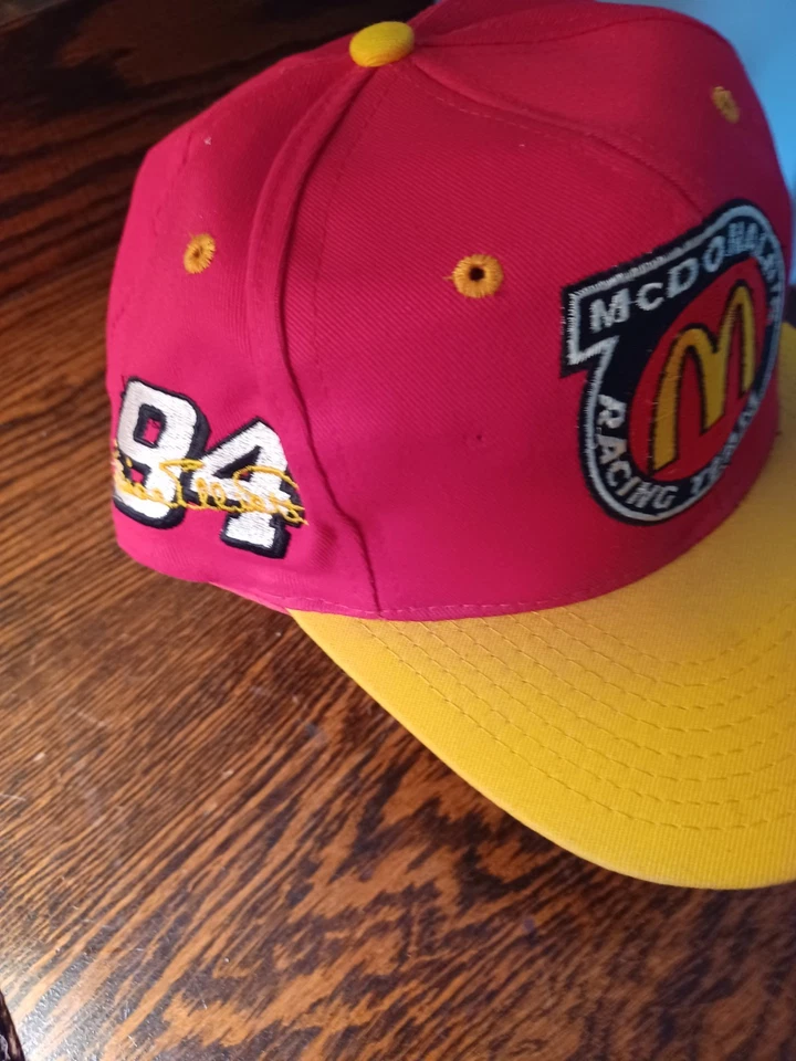 Vintage Bill Elliott #94 McDonalds Racing Team Snapback Hat Cap Men NASCAR Red - Image 2 of 4