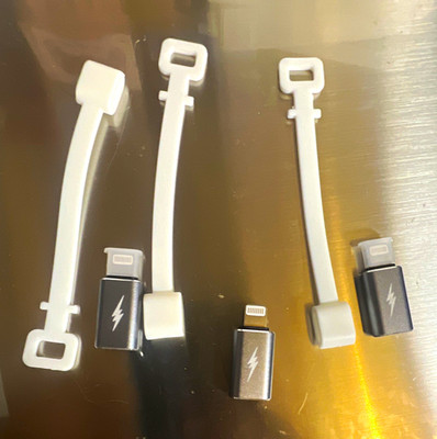 10 pack of 3 Charging Adapter from C to light 