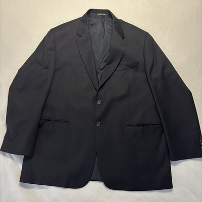 Lauren Ralph Lauren For Macys Blazer 46R Navy 100% Wool Jacket 2 Buttons Canada