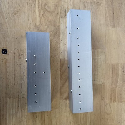 Aluminum Heat Sink for High-Power LED Amplifiers and Semiconductors 100x69x36mm