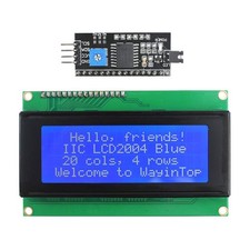 20x4 2004 LCD Display Module with IIC/I2C/TWI Serial Interface Adapter Blue/...