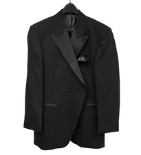 NWT Men  s Raffinati Black Double-Breasted Tuxedo Jacket Big  Tall 60R