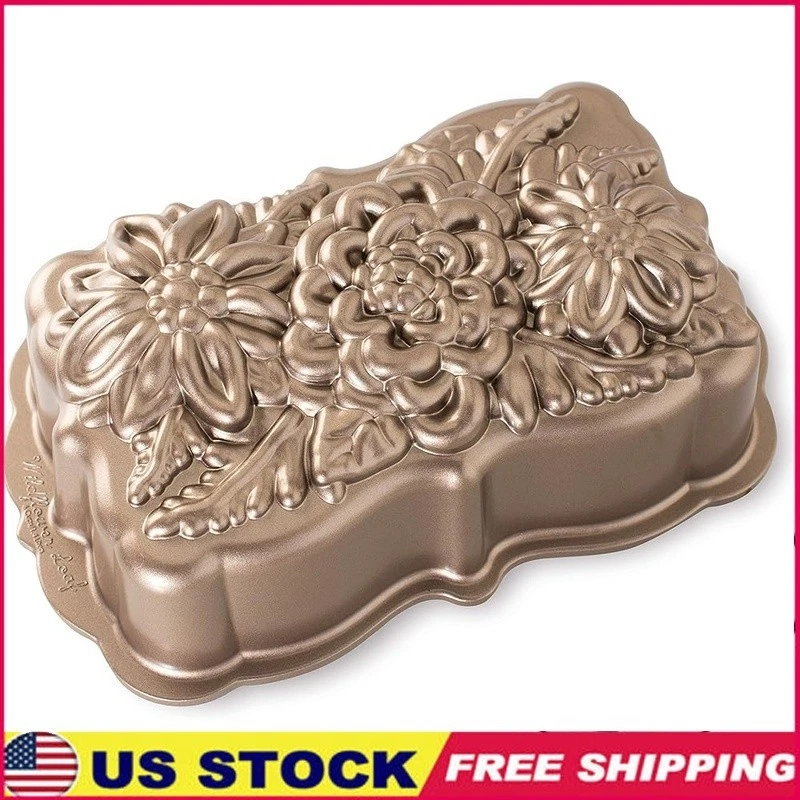 Durable Cast Aluminum Loaf Pan Nonstick Healthy Baking Oven Safe Kitchen Tool US