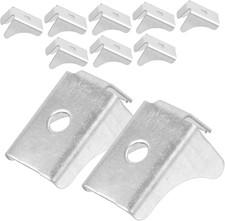 New 10 Pieces Heavy Duty Metal Shelf Support Clips Polished Cabinet Installation