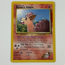Blaine's Vulpix 65/132 Common Gym Heroes Pokemon LP