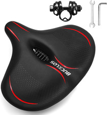 Wide Bike Seat for Men Women Ebike Seats Comfort Extra Large