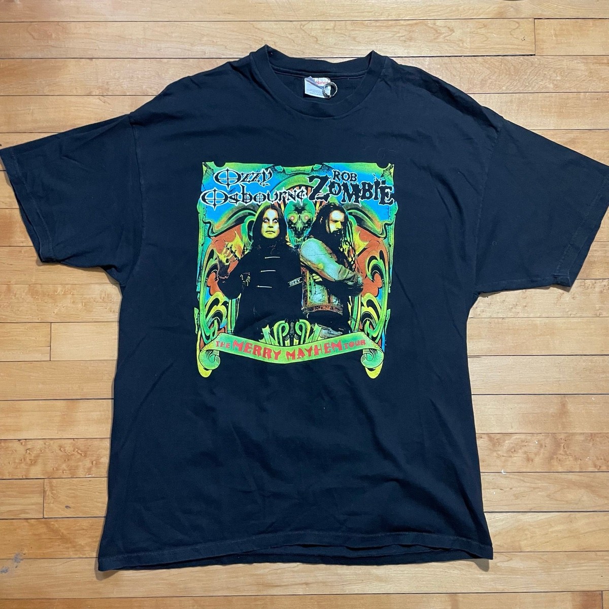 オジー・オズボーン&ロブ・ゾンビ メリーメイヘムツアーTシャツ L