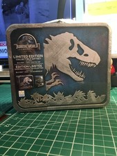 JURASSIC WORLD LIMITED EDITION COLLECTABLE GIFT SET BLU-RAY-DVD-LUNCH BOX new