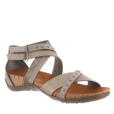 Bearpaw Julianna Ii Cushioned Comfort Womens Sandals Pewter - 6.5 Medium