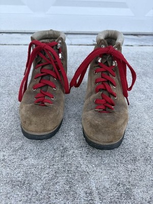 Vintage Vasque Hiking Vibram Mountaineering Boots Mens 7 Lace Up Leather Italy