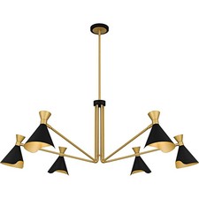 Quoizel ADN5052 Arden 6 Light 52"W Chandelier - Black