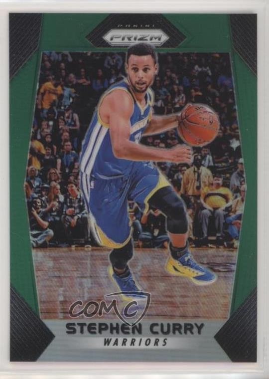 2017-18 Panini Prizm Green Prizm Stephen Curry #41 a9q