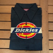 Vintage 70s Dickies Deadstock Long Sleeve Button Work Shirt Made In USA 15.5 M