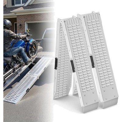 Faltbare Auffahrrampe Aluminium Antirutsch 180x22,5x4,5cm 400KG Auto Motorrad