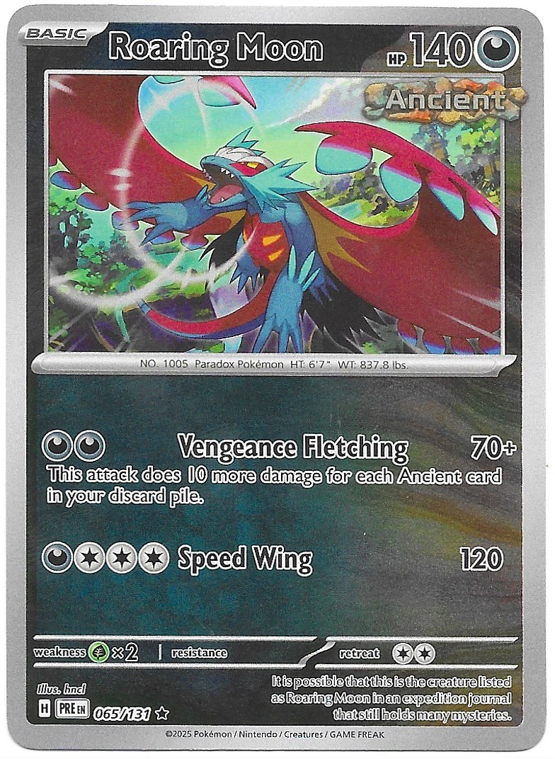 Roaring Moon Rare SV: Prismatic Evolutions 065/131 LP