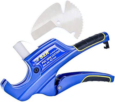 S R Tagliatubi PVC 42 Mm Con 2 Lame A Cricchetto Per Tubi In Plastica E s-r-tagliatubi-pvc-42-mm-con-2-lame-a-cricchetto-per-tubi-in-plastica-e