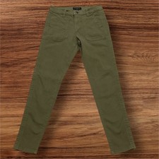 Banana Republic Utility Mid Rise Skinny Fit Olive Cargo Pants Women's Size 26/2