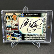 DALE EARNHARDT SR Auto 1/1 Custom Card Bristol 1999 "I meant to rattle his cage"