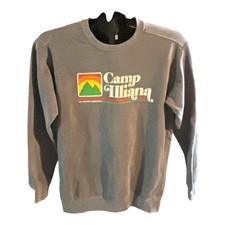 Camp Illiana Christian Washington IN Retro Logo Crewneck S Long-Sleeve Sweater