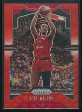 A'ja Wilson 2020 Panini Prizm WNBA Ruby Wave Prizm #18
