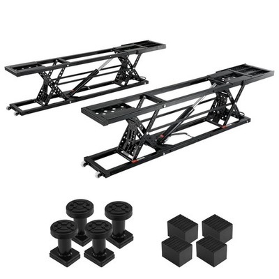 Car Lift, 7,000 LBS Capacity Portable Car Lift, with Extended-Length Plates, 26.