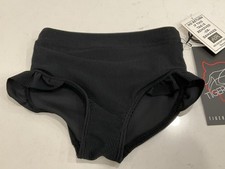 TIGER FRIDAY Black Dance Bottoms. Filly Ribbed Briefs. Size Child Small. NEW.