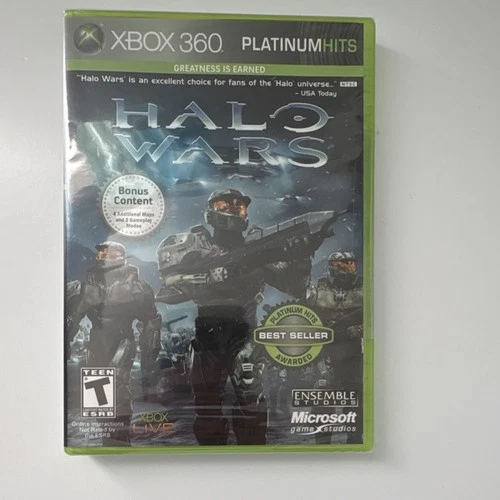 Microsoft Halo Wars Xbox 360 Strategy Platinum Hits Bonus Content NTSC T-Teen