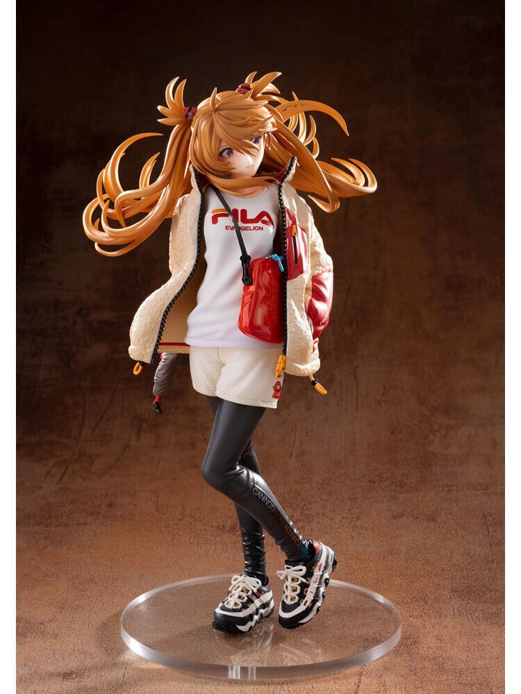 25cm Shikinami Asuka Anime Figure Campus Style EVA Action Figure Ayan Hot sales